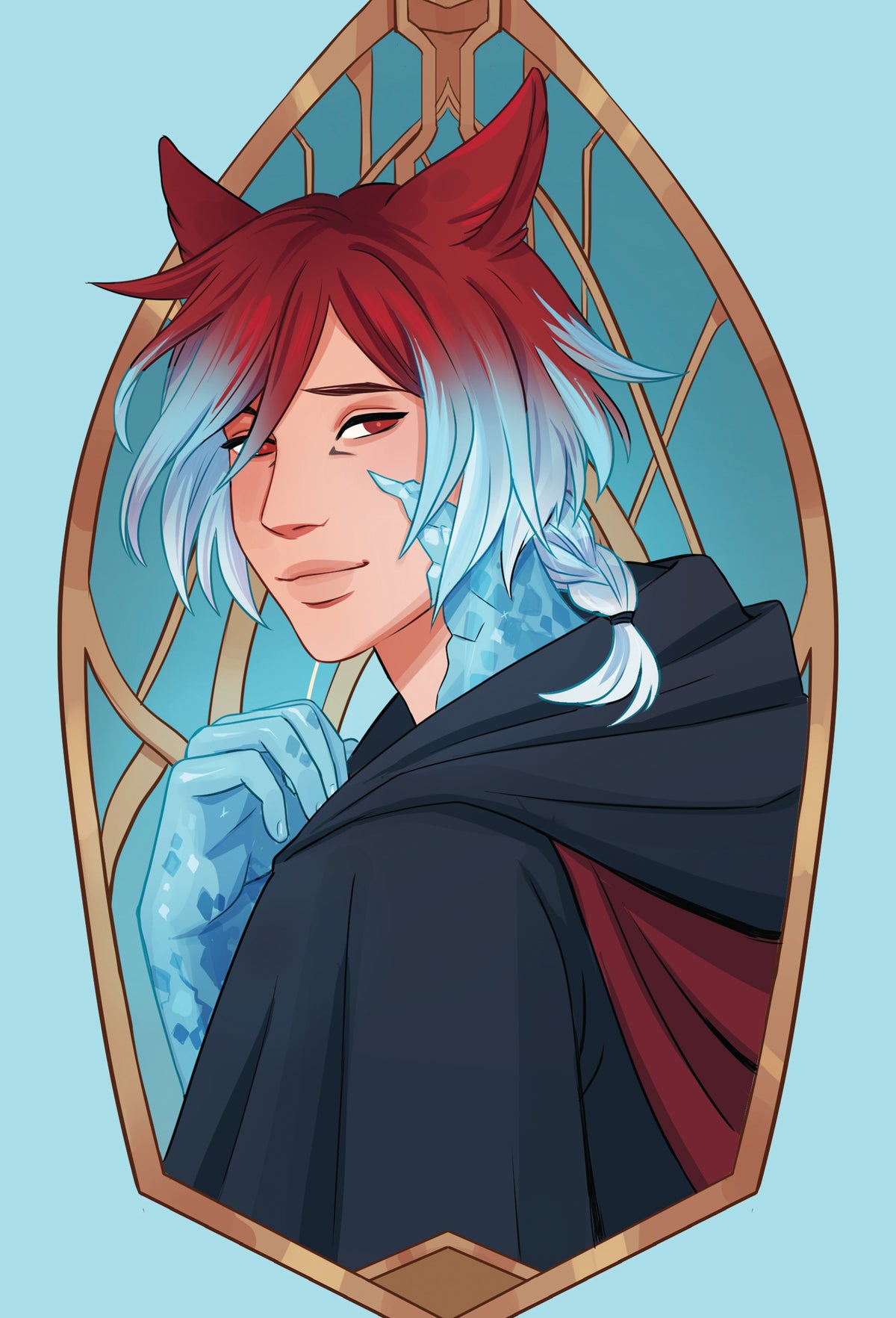 Crystalline Catboy Postcard
