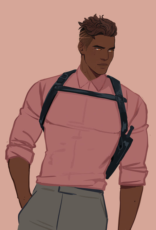 Meridian Witch Detectives Abe Postcard