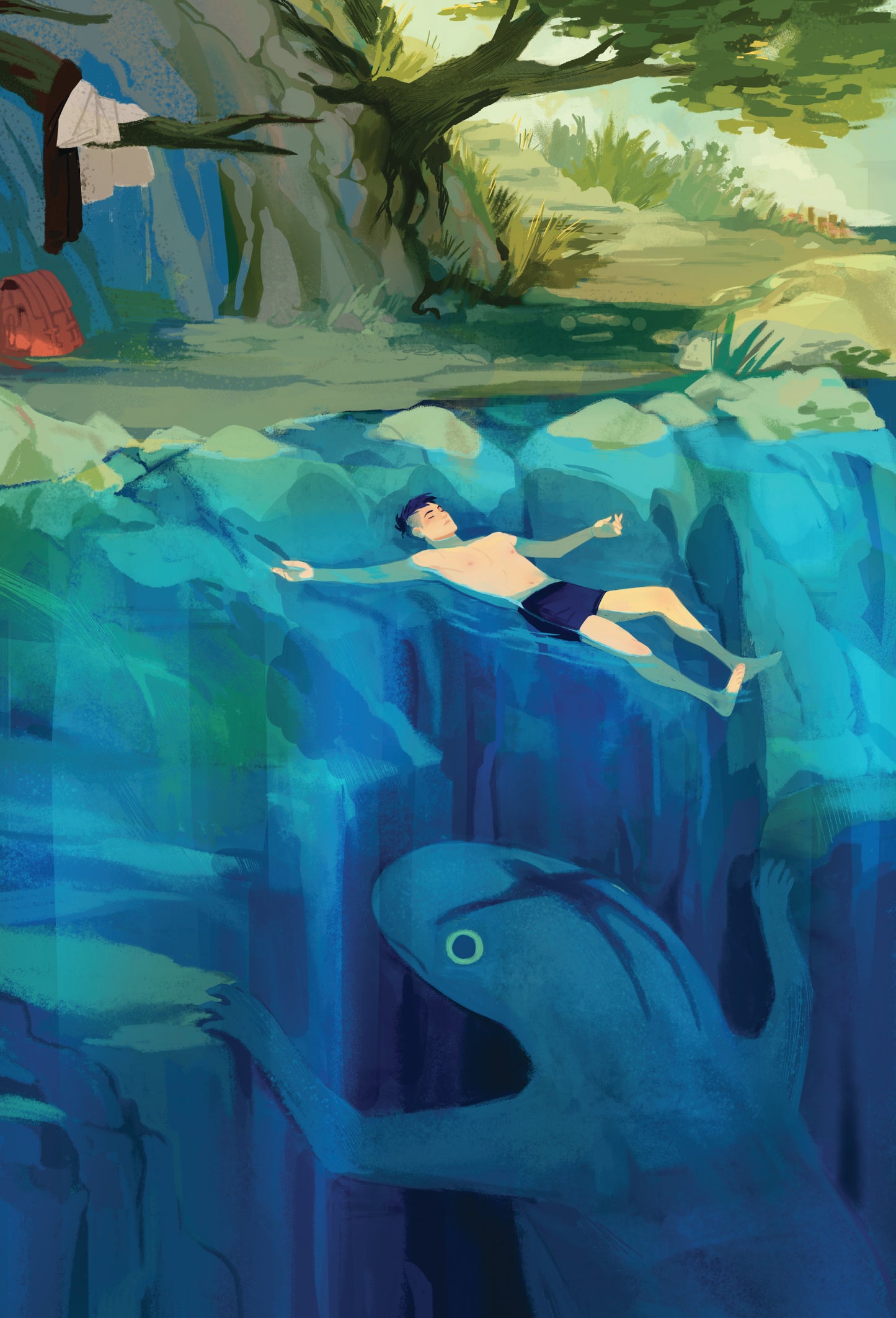 Overgrown Ashley Floating Postcard