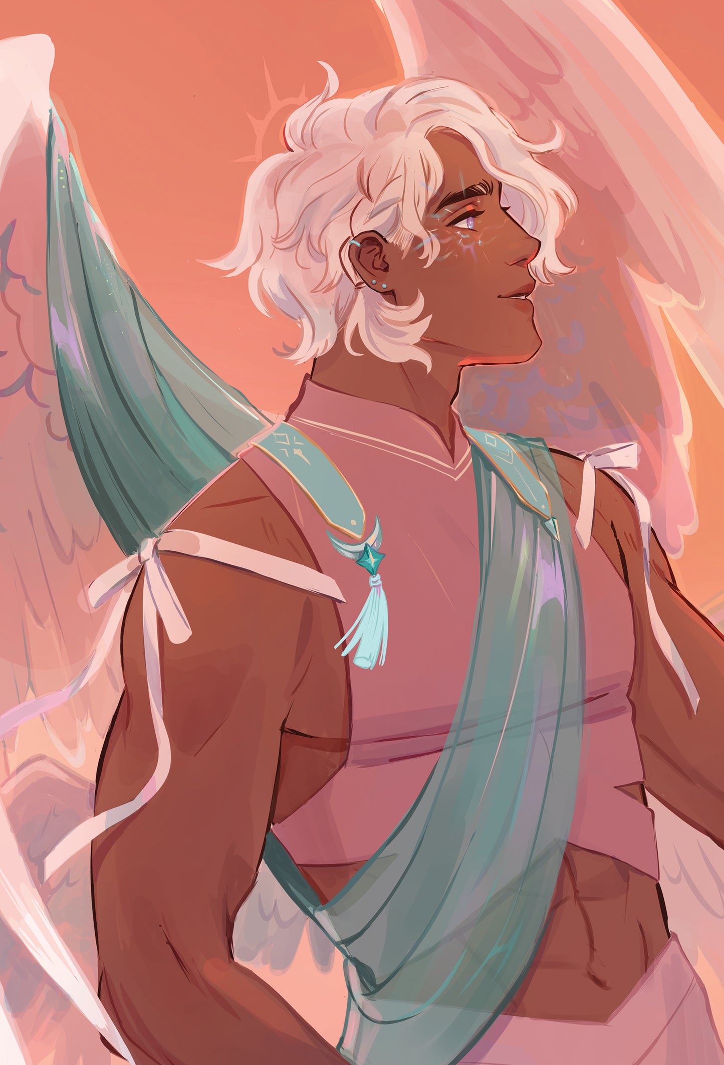 Sunset Sabriel Postcard